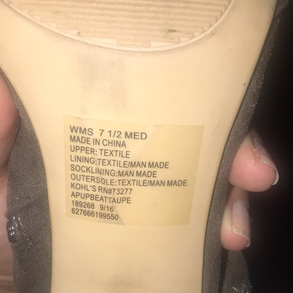 Apt 9 Suede Olive Green Mules - Picture 5 of 5